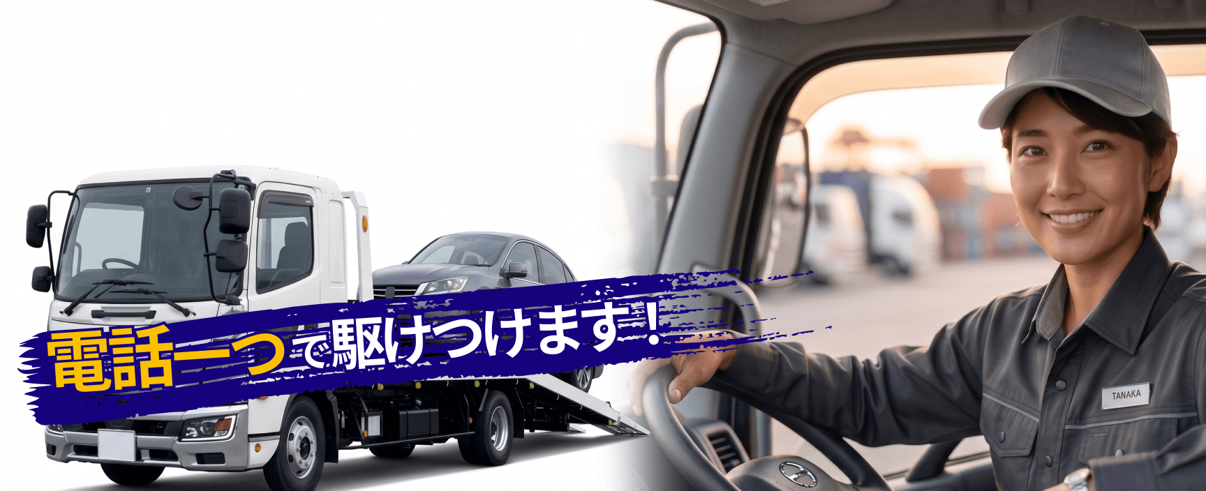 電話一つで駆けつけます！